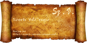 Szerb Vénusz névjegykártya